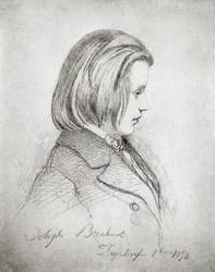 Portrait de Johannes Brahms (1833-97) à vingt ans, 1853